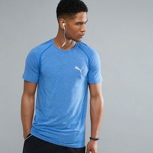 Men’s Puma evoKNIT t-shirt light blue